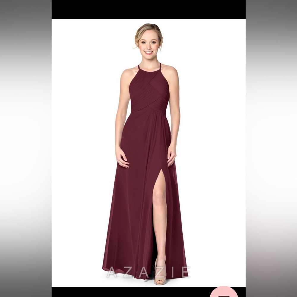 Azazie Plum Bridesmaid Dress